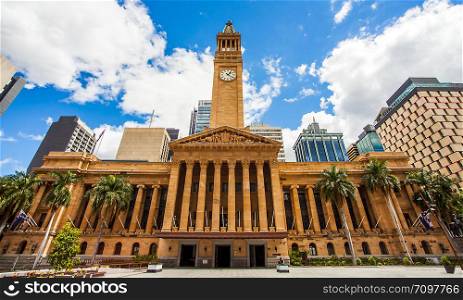 City Hall in Brisbane Australia from King George Square