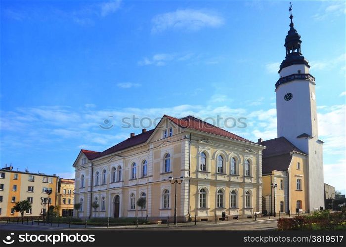 City hall in Mirsk Poland