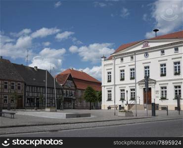 City hall in Wusterhausen-Dosse, Ostprignitz-Ruppin, state Brandenburg, Germany.