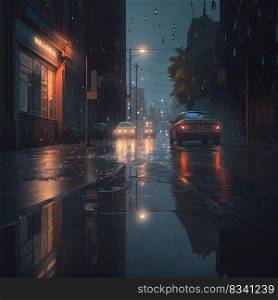 city in the rain 1