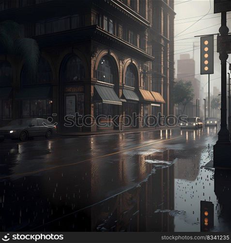 city in the rain 6