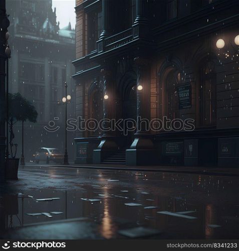 city in the rain 9
