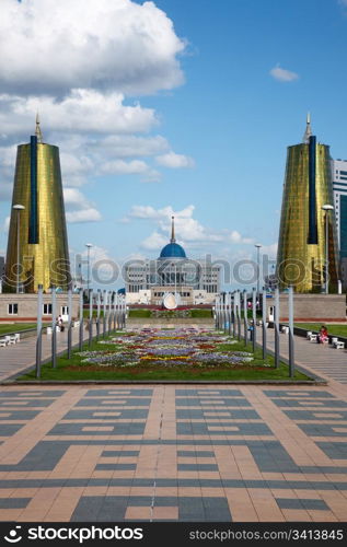 City landscape. Astana, capital of Kazakhstan Republic, july 2009