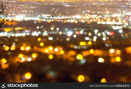 city lights bokeh night abstract