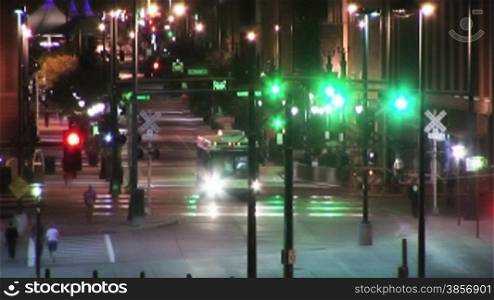 City Night Life People and Traffic Denver HDV Video. Themes of lifestyles, city, urban, traffic, night life, people, summer, entertainment, socializing, commuting, nightlife ...
