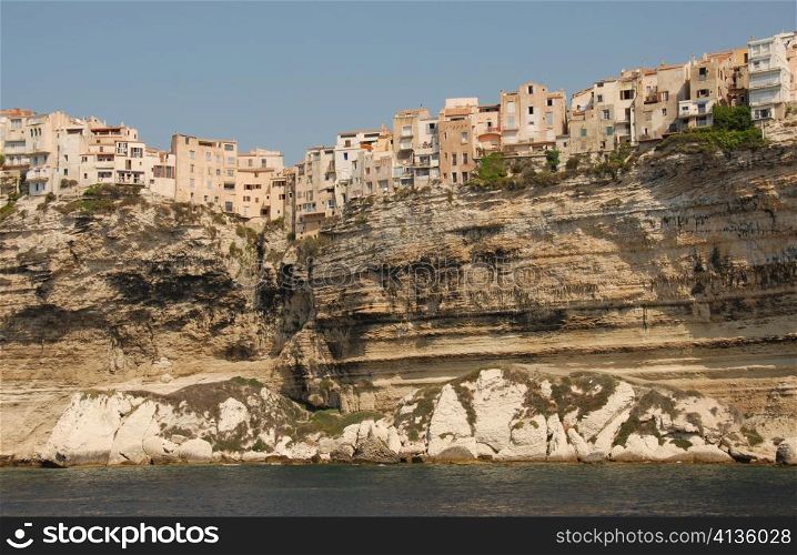 city of Bonifacio in Corsica in France