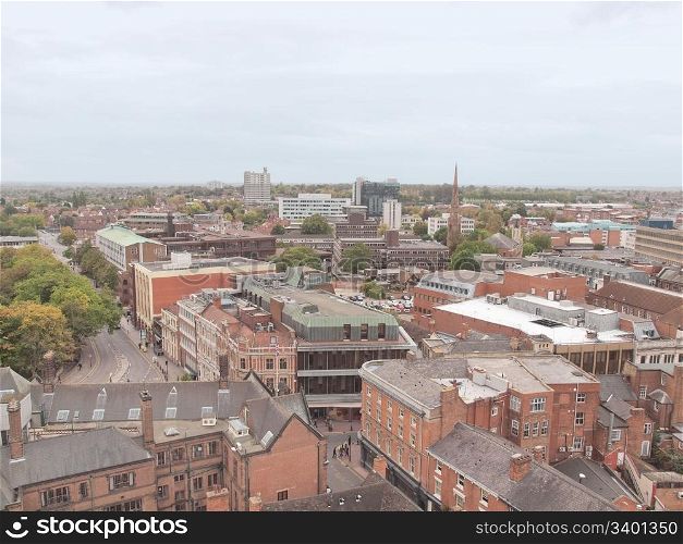 City of Coventry. Panoramic view of the city of Coventry, England, UK