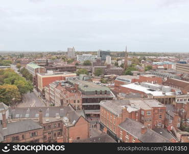 City of Coventry. Panoramic view of the city of Coventry, England, UK