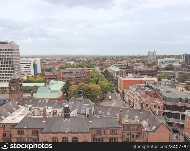 City of Coventry. Panoramic view of the city of Coventry, England, UK