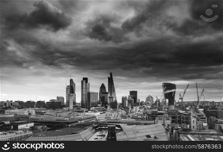 City of London financial district square mile skyline