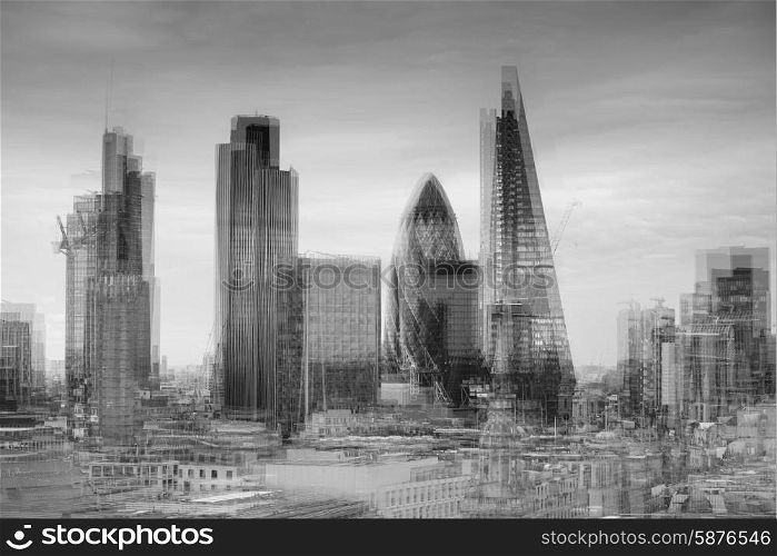 City of London financial district square mile skyline