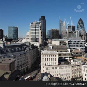 City of London. View of the City of London, England, UK