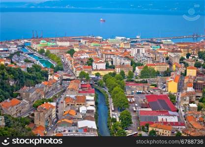City of Rijeka aerial view, Kvarner, Croatia