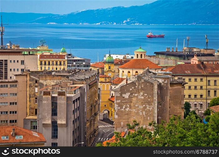 City of Rijeka waterfront view, Kvarner, Croatia