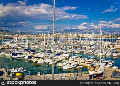 City of Split sailing and yachting harbor, Dalmatia, Croatia