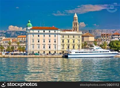 City of Split waterfront architecture view, Dalmatia, Croatia