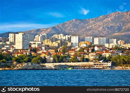 City of Split waterfront view from sea, Dalmatia, Croatia