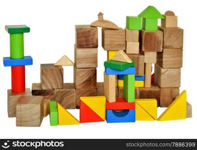 City of wooden blocks