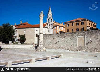 City of Zadar historic architecture in Croatia, nothern Dalmatia region