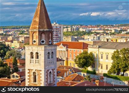 City of Zadar landmarks and cityscape view, Dalmatia, Croatia