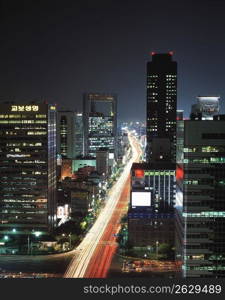 City road at night