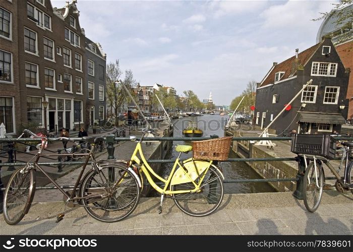 City scenic from Amsterdam Netherlands