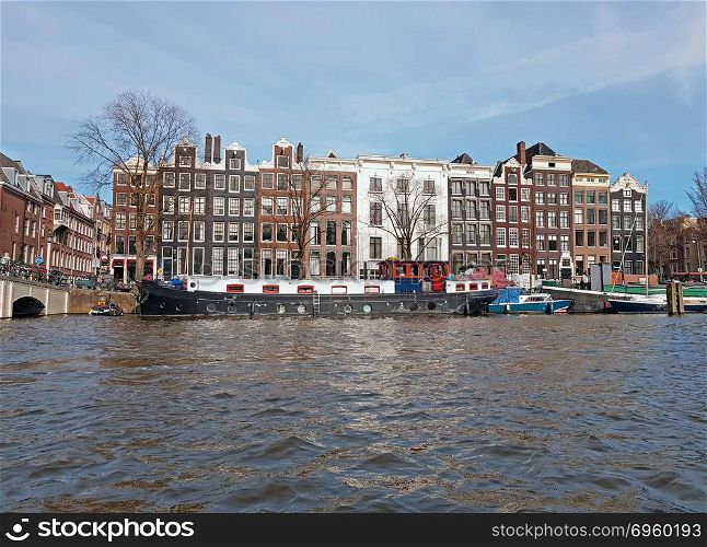 City scenic from the city Amsterdam in the Netherlands