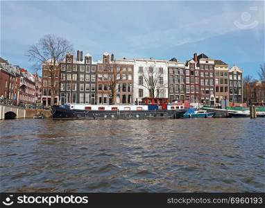 City scenic from the city Amsterdam in the Netherlands