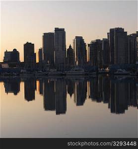 City skyline of Vancouver, British Columbia, Canada