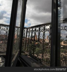 City view from balcony, Medina, Marrakesh, Morocco
