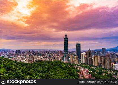 city view of Taipei, Taiwan