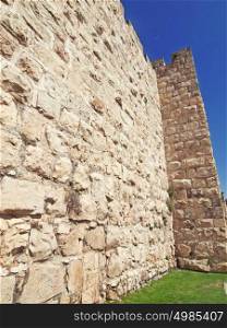 City wall of Old Jerusalem