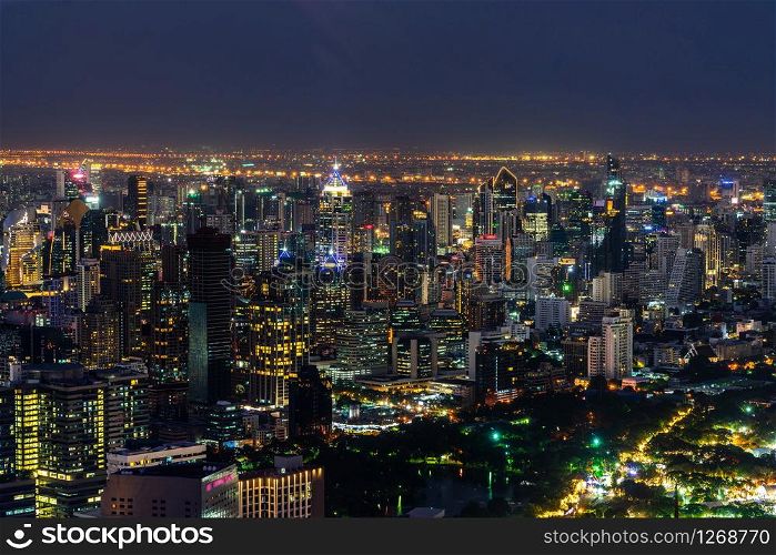 Cityscape and skyline of Bangkok City, Thailand. Bangkok is the largest city and the top travel destination of thailand.