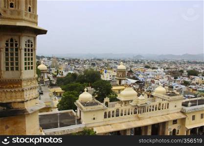 Cityscape, City Palace, Udaipur, Rajasthan, India.. Cityscape, City Palace, Udaipur, Rajasthan, India