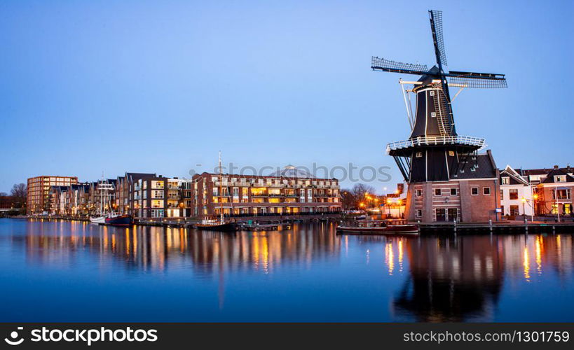 Cityscape in Haarlem, the Netherlands