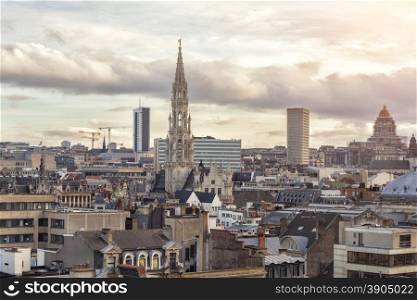 Cityscape of Brussels, Belgium