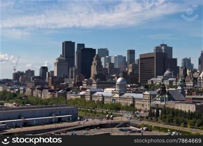 Cityscape of downtown Montreal, Canada