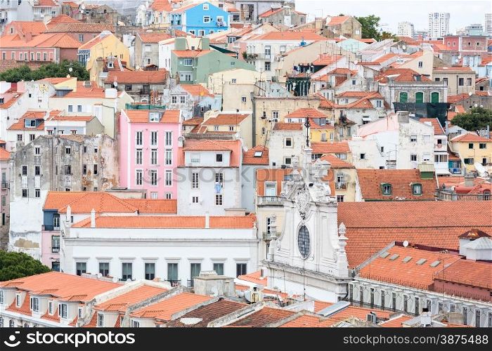 Cityscape of Lisbon capital city of Portugal