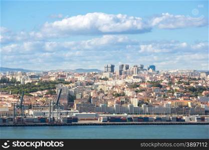 Cityscape of Lisbon capital city of Portugal