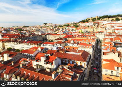 Cityscape of Lisbon in Portugal