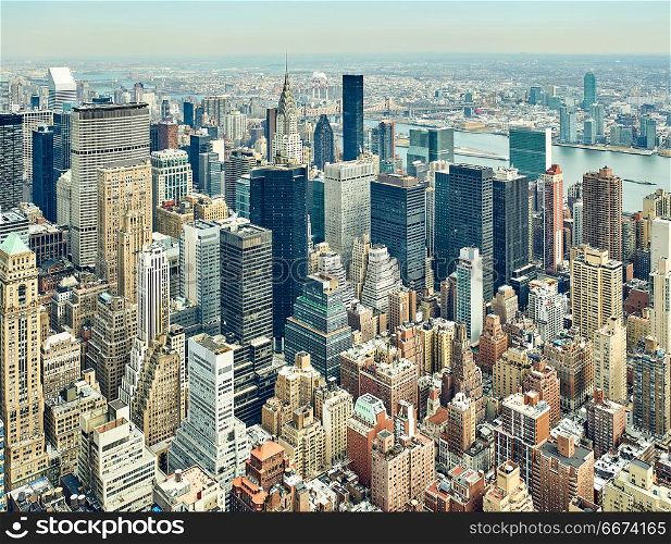 Cityscape view of Manhattan. Cityscape view of Manhattan, New York City, USA