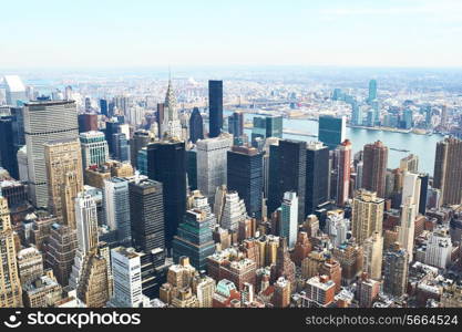 Cityscape view of Manhattan from Empire State Building, New York City, USA