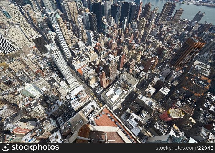 Cityscape view of Manhattan, New York City, USA