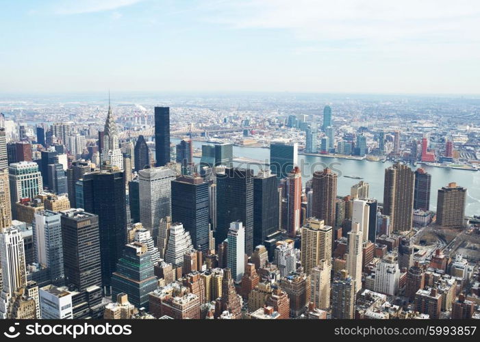 Cityscape view of Manhattan, New York City, USA