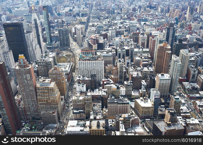 Cityscape view of Manhattan, New York City, USA