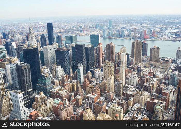 Cityscape view of Manhattan, New York City, USA