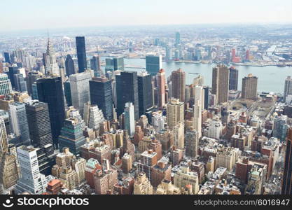 Cityscape view of Manhattan, New York City, USA