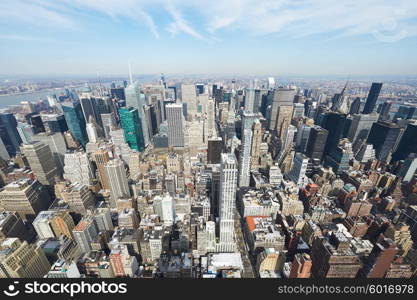 Cityscape view of Manhattan, New York City, USA