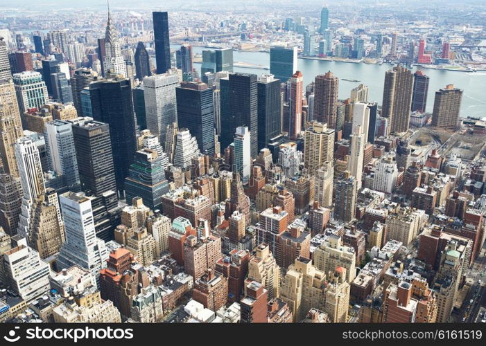 Cityscape view of Manhattan, New York City, USA