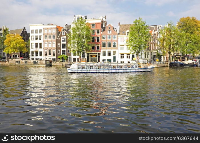 Cityscenic from Amsterdam at the Amstel in the Netherlands